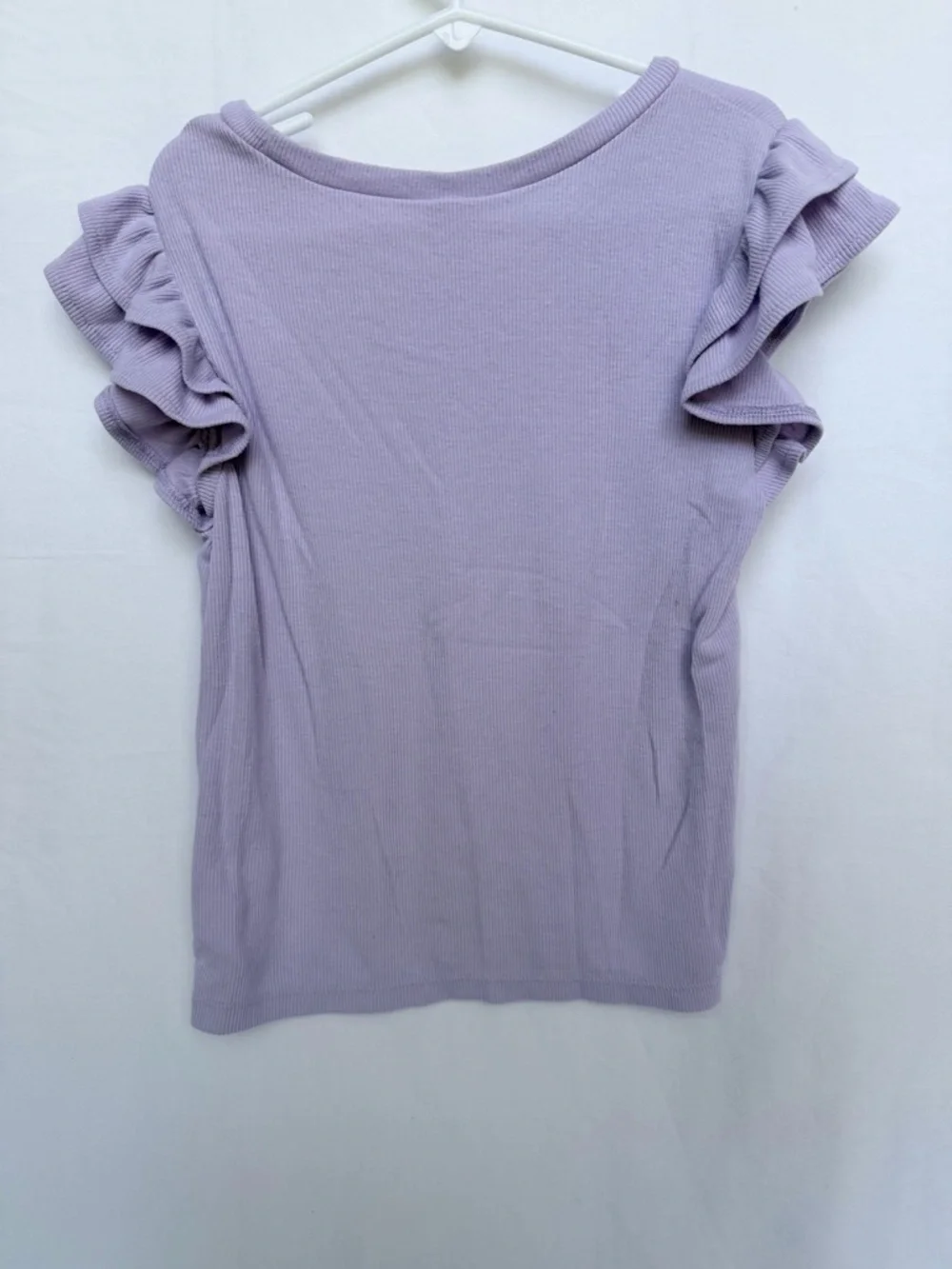 Old Navy Lavender Ruffle Sleeve Tee